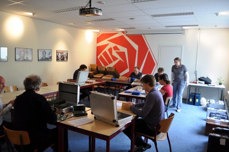 Laatse controle in het PVDA pand